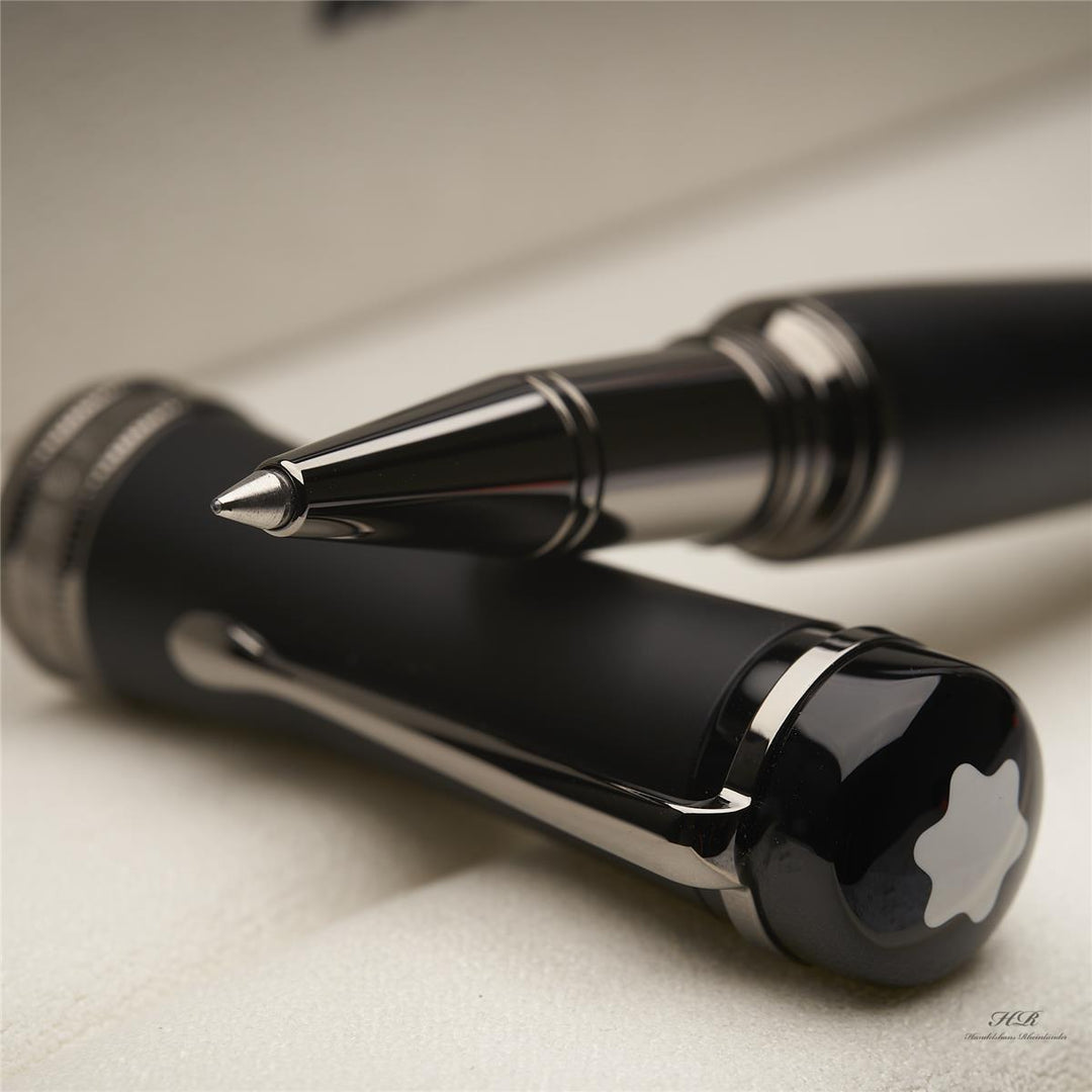 Montblanc Bonheur Boyfriend Roller Ball Fine Liner Precious Resin Black ID 118498 OVP