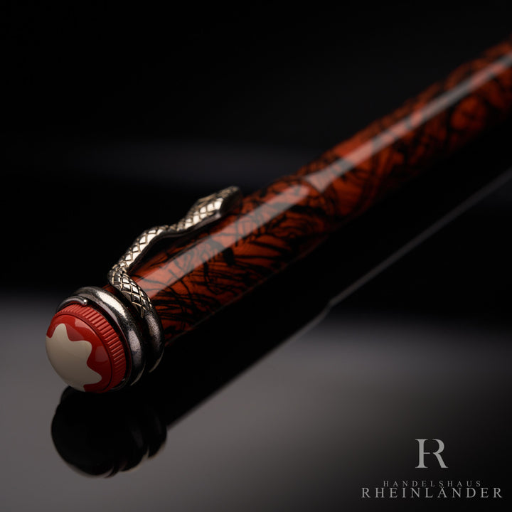 Montblanc Heritage Rouge et Noir Serpent Special Edition Rollerball 119853 OVP