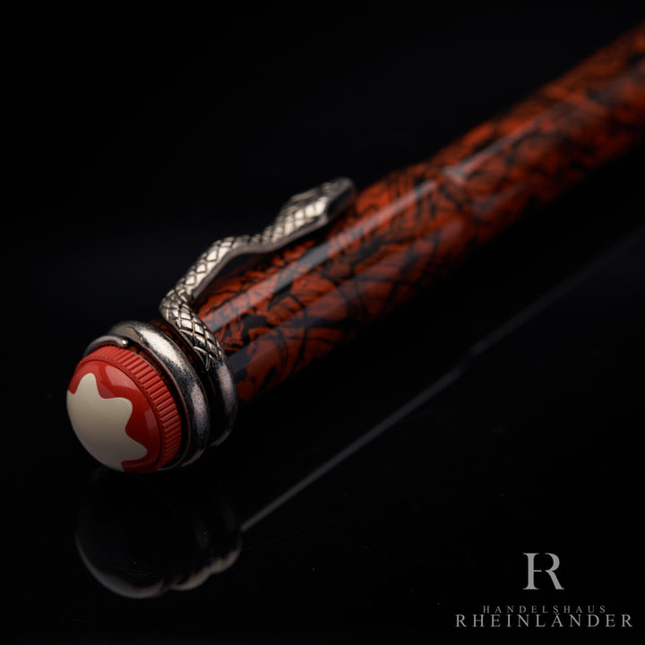 Montblanc Heritage Rouge et Noir Serpent Marble Füllfederhalter ID 119852 OVP