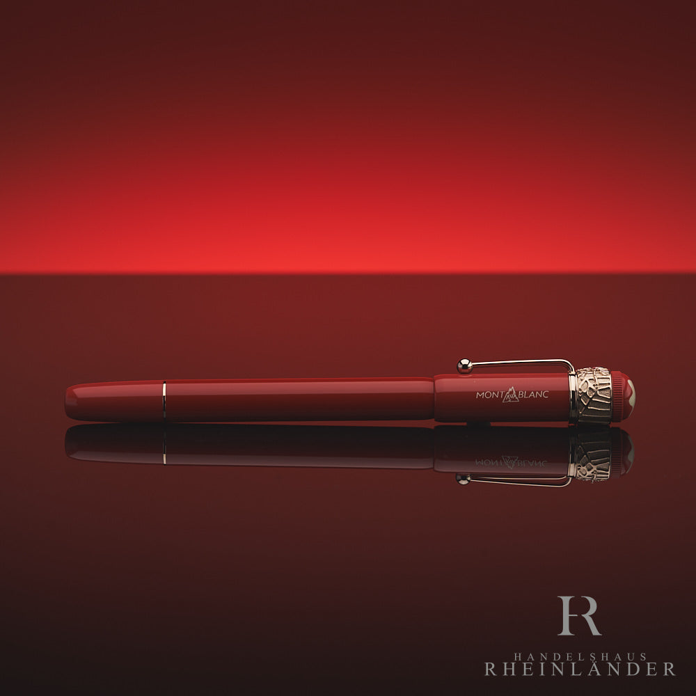 Montblanc Heritage Rouge et Noir Spider Metamorphosis Coral Rollerball ID 118233