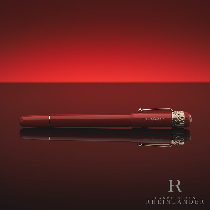 Montblanc Heritage Rouge et Noir Spider Metamorphosis Coral Rollerball ID 118233