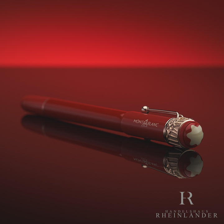 Montblanc Heritage Rouge et Noir Spider Metamorphosis Coral Rollerball ID 118233