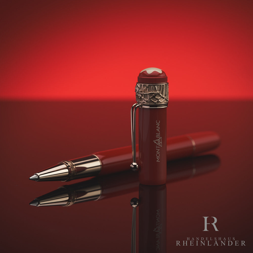 Montblanc Heritage Rouge et Noir Spider Metamorphosis Coral Rollerball ID 118233
