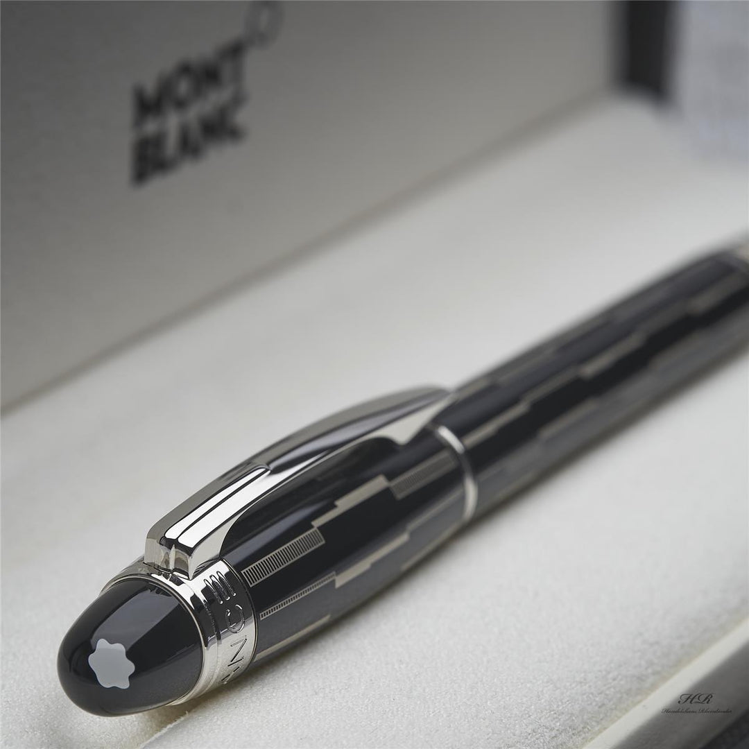 Montblanc Starwalker Black Mystery Roller Ball Fine Liner Edelharz ID 104226 OVP