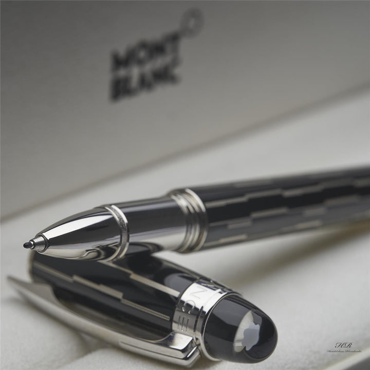 Montblanc Starwalker Black Mystery Roller Ball Fine Liner Edelharz ID 104226 OVP