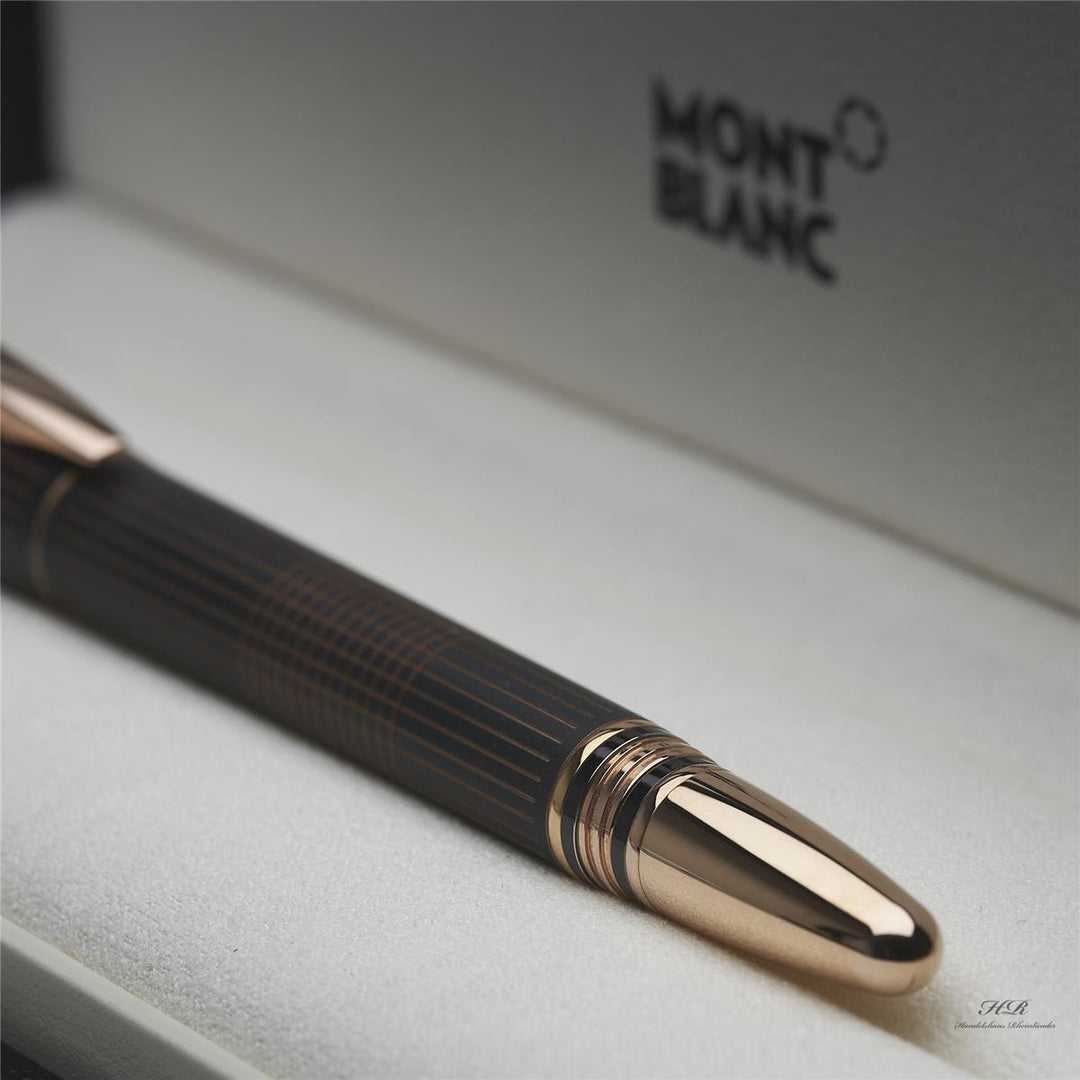 Montblanc Starwalker Red Gold Metal Line Roller Ball Fine Liner ID 106868 OVP