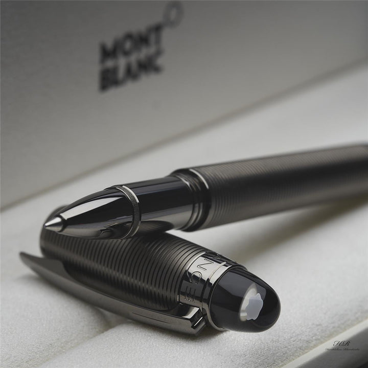 Montblanc Starwalker Midnight Black Metal Rollerball Fineliner ID 105648 OVP