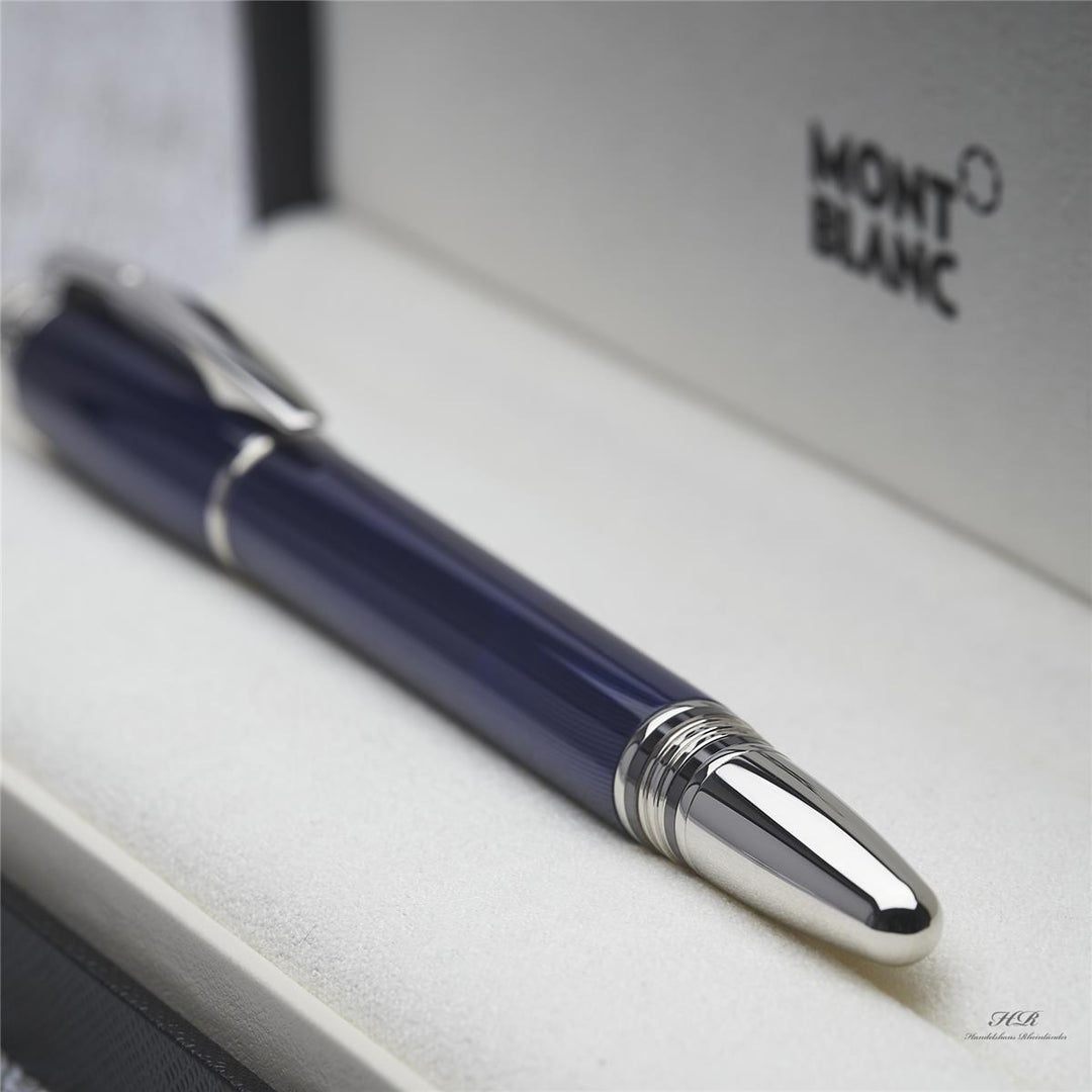 Montblanc Starwalker Cool Blue Line Rollerball fine Liner Guilloche ID 09978 OVP