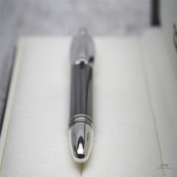 Montblanc Starwalker Carbon Line Fountain Pen Carbon Platinum Plated ID 109341 OVP