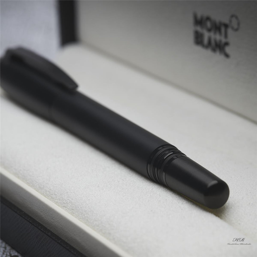 Montblanc Starwalker Ultra Black Line Stainless Steel Fountain Pen ID 118462 OVP