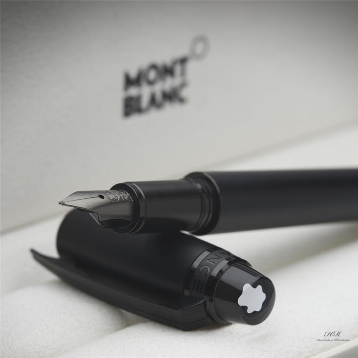 Montblanc Starwalker Ultra Black Line Stainless Steel Fountain Pen ID 118462 OVP