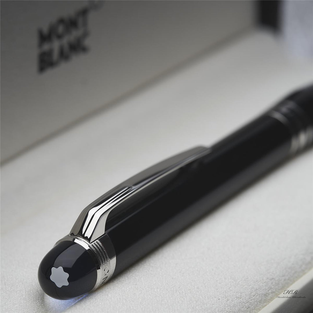 Montblanc Starwalker Resin Line blaue Kappe Kugelschreiber schwarz ID 118848 OVP