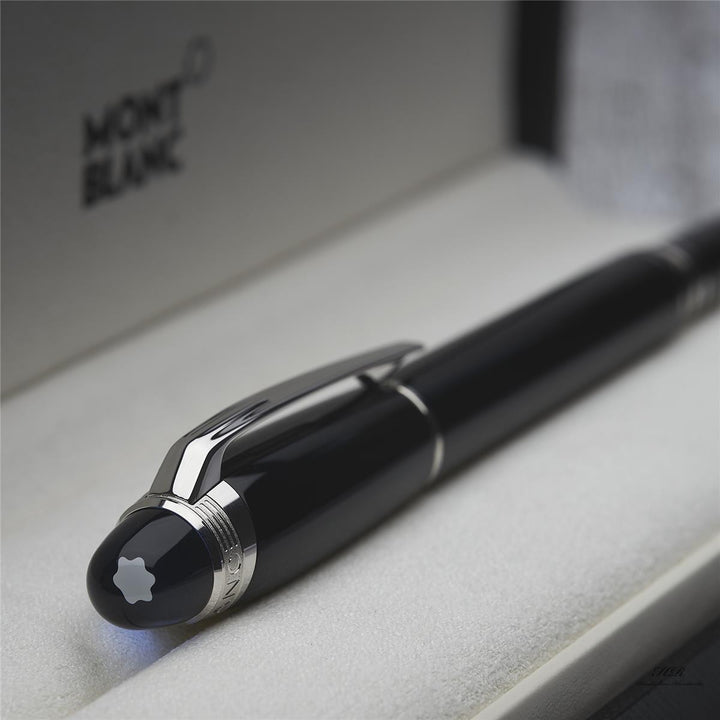 Montblanc Starwalker Resin Line blauer Kappe Rollerball Fine Liner ID 118847 OVP