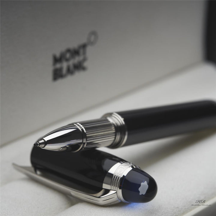 Montblanc Starwalker Resin Line blauer Kappe Rollerball Fine Liner ID 118847 OVP