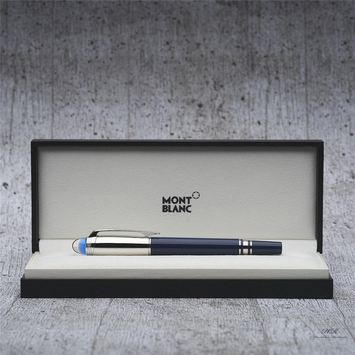 Montblanc Starwalker Blue Planet Doué Füllfederhalter Platiniert ID 125272 OVP