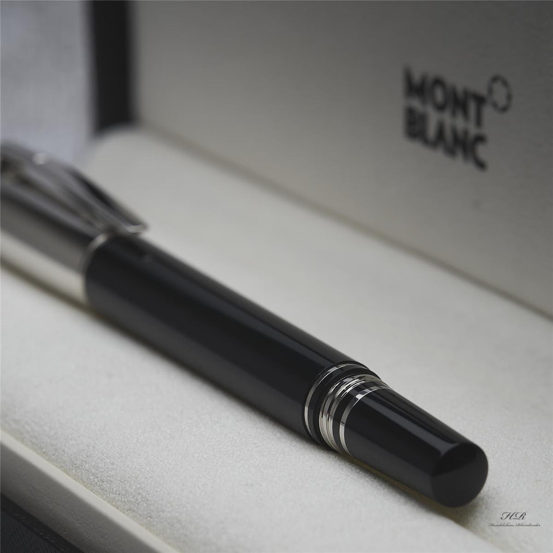 Montblanc Starwalker Doué Füllfederhalter Resin Schwarz Platiniert ID 118871 OVP