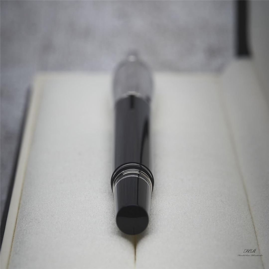 Montblanc Starwalker Doué Füllfederhalter Resin Schwarz Platiniert ID 118871 OVP