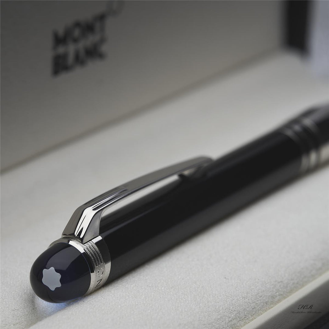 Montblanc Starwalker Doué Kugelschreiber Edelharz Black Platiniert ID 118873 OVP