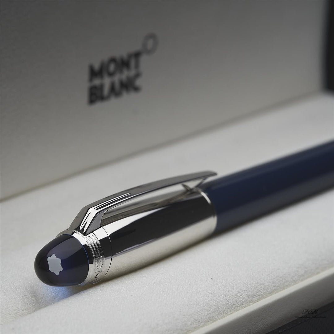 Montblanc Starwalker Blue Planet Doué Roller Ball Fine Liner Blau ID 125260 OVP