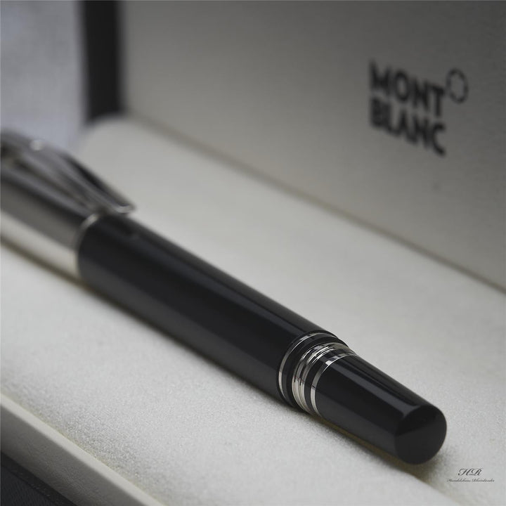 Montblanc Starwalker Doué Rollerball Fine Liner Schwarz Platiniert ID 118872 OVP