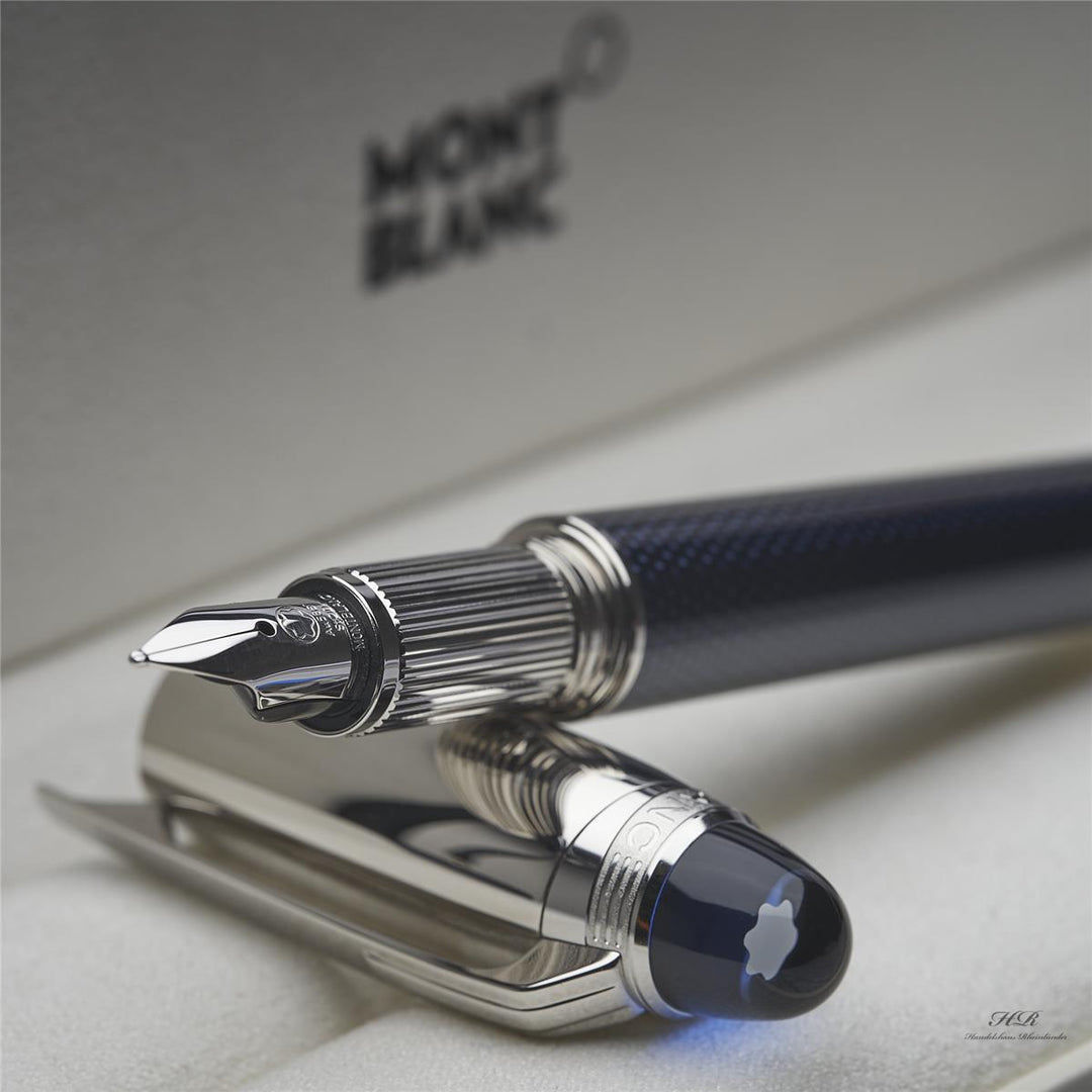 Montblanc Starwalker Blue Planet Metal Line Doué Füllfederhalter ID 125284 OVP