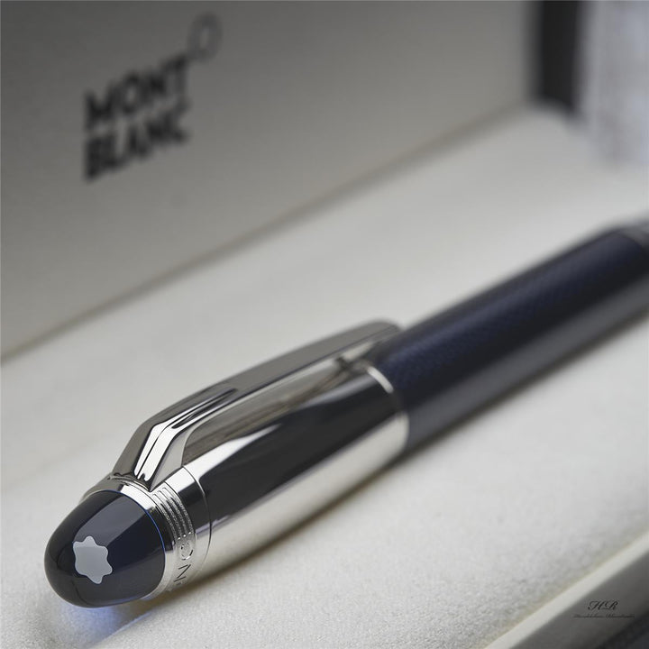 Montblanc Starwalker Blue Planet Metal Rollerball Fine Liner Blau ID 125285 OVP