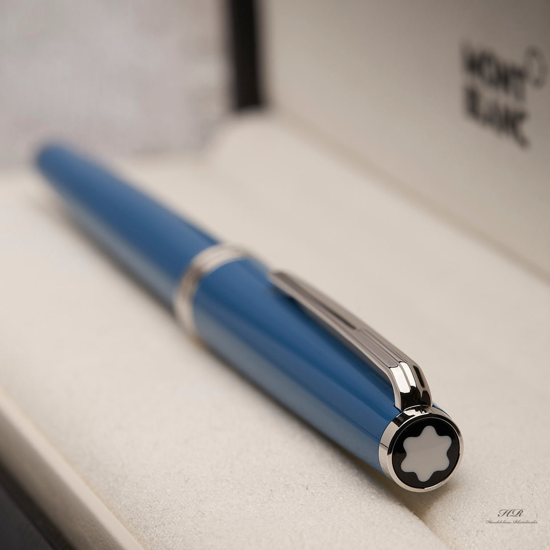 Montblanc PIX Collection Precious Resin Petrol Blue Roller Ball ID 119583 OVP