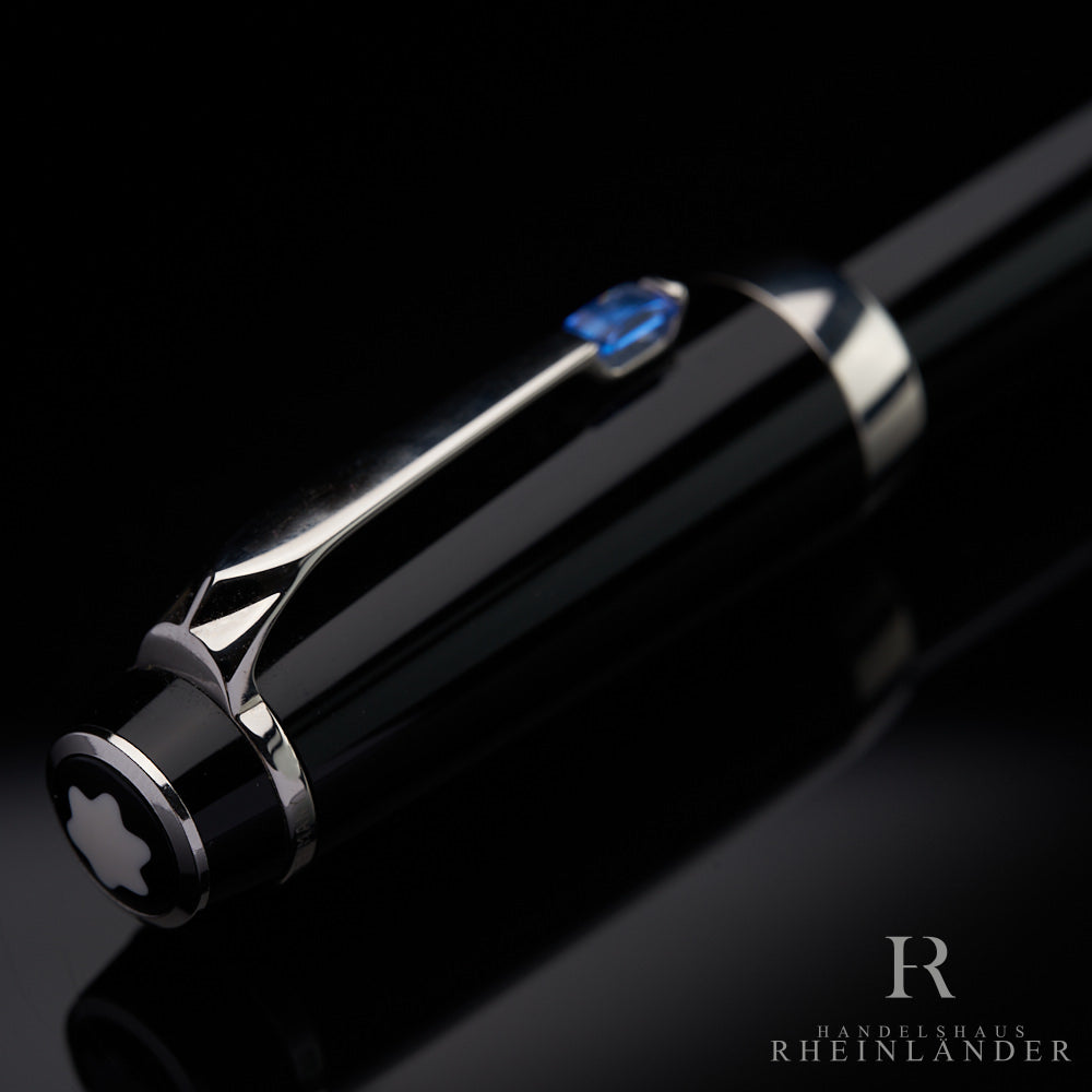 Montblanc Boheme Bleu Midsize Platinum Fountain Pen ID 25131 OVP