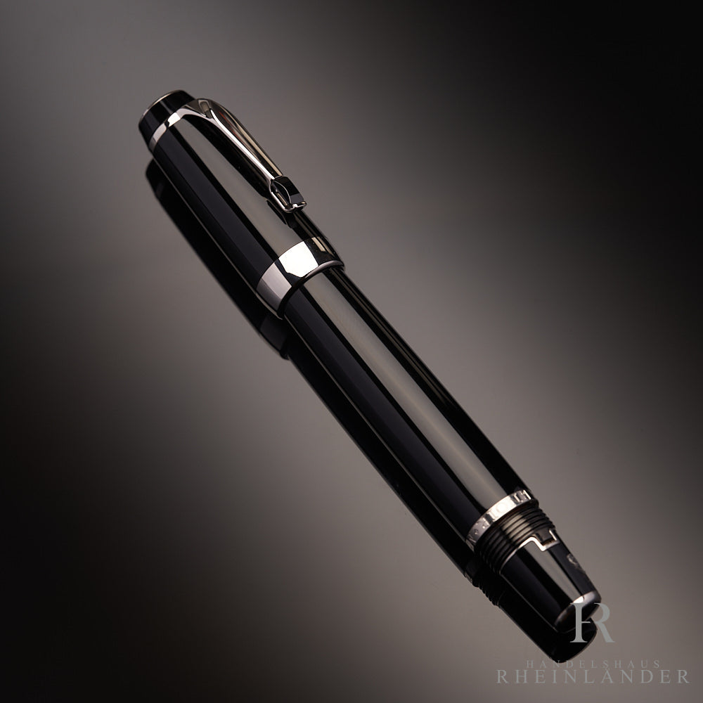 Montblanc Boheme Noir Platinum Line fountain pen ID 5049 model 25110 with original packaging