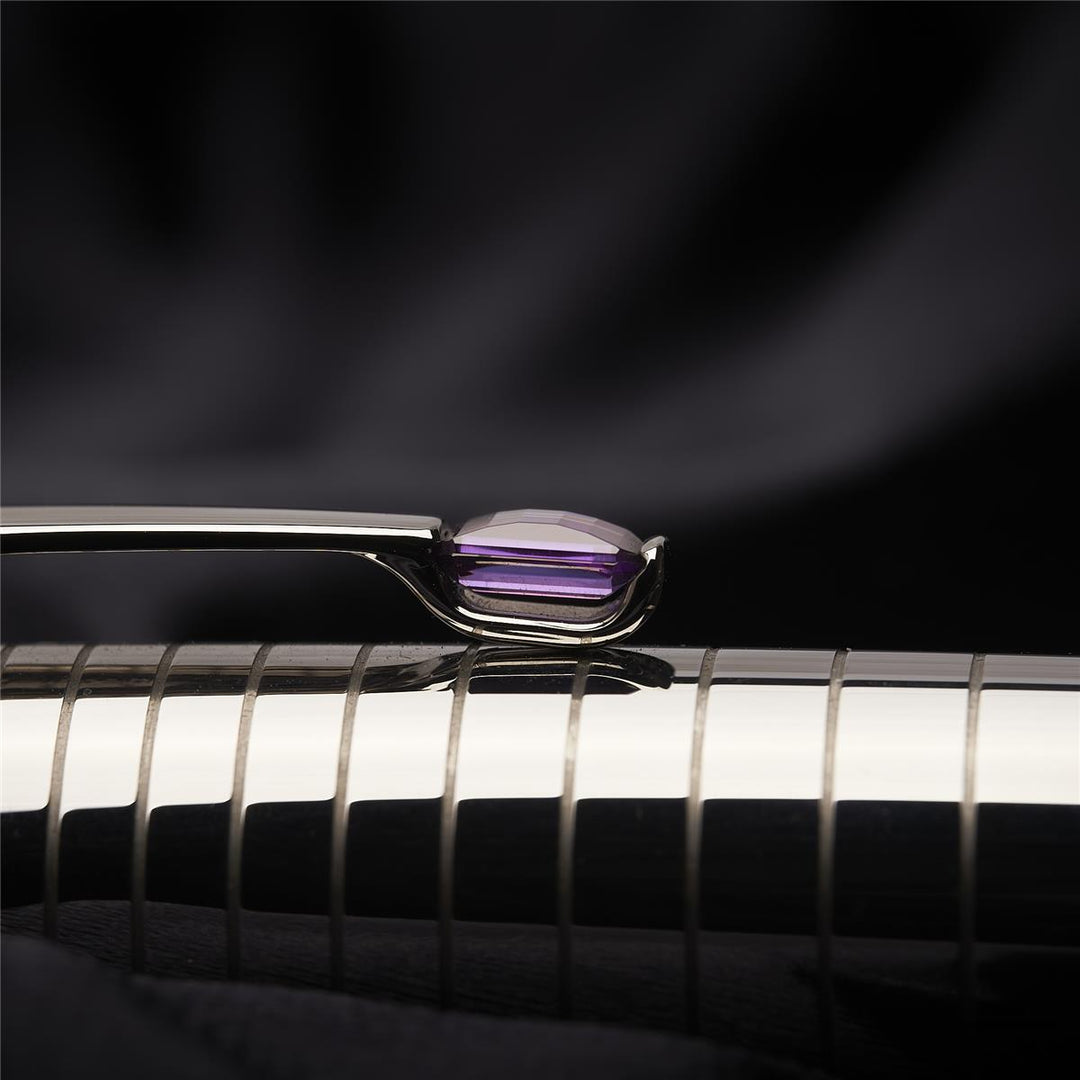 Montblanc Boheme Platinum Plated Radial Steel Amethyst Kugelschreiber 25292 OVP