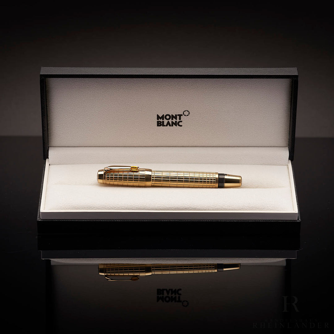 Montblanc Boheme Gold Plated Citrine Line Fountain Pen ID 7528 with OVP