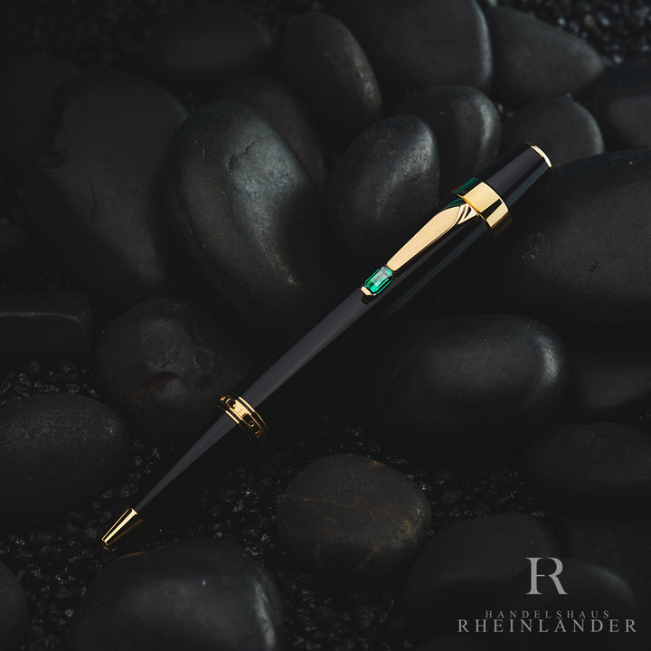 Montblanc Boheme Vert Gold Line Kugelschreiber Kuli Ballpoint Pen ID 25280 OVP