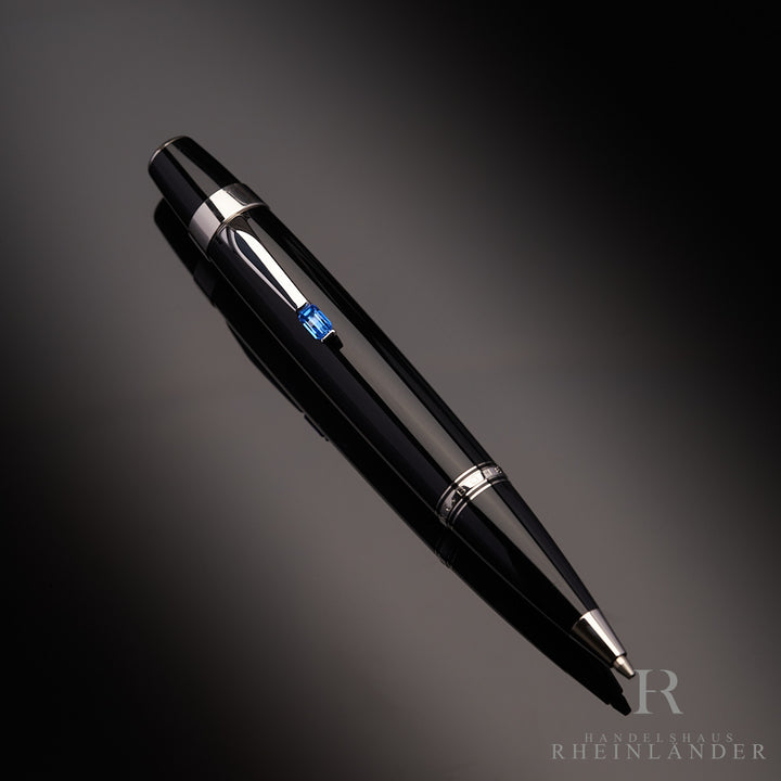 Montblanc Boheme Bleu Platinum Line Drehbleistift Edelharz Schwarz ID 05797 OVP