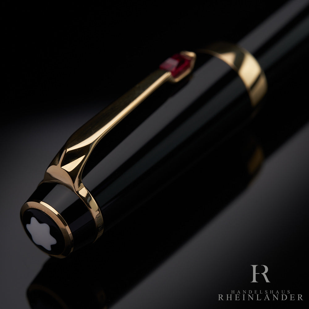 Montblanc Boheme Rouge Midsize Gold Fountain Pen Füllfederhalter ID 25101 OVP