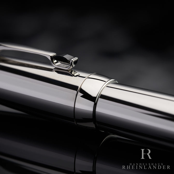 Montblanc Boheme Stainless Steel Noir Platinum Rollerball Fineliner ID 25360 OVP