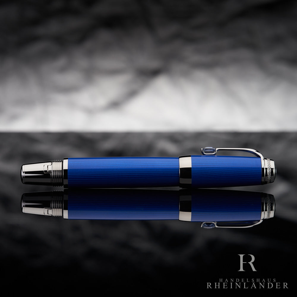 Montblanc Boheme Bleu Diamonds Fountain Pen ID 111524 OVP 