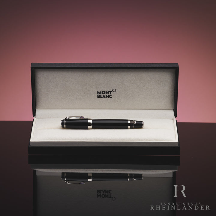 Montblanc Boheme Violet Platinum Line Black Resin Fountain Pen ID 36107 