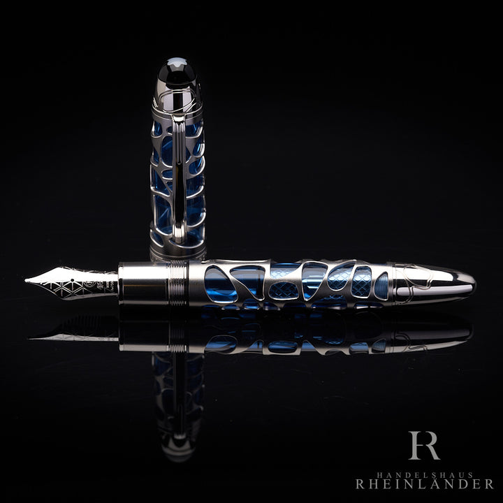 Montblanc Meisterstück Solitaire Blue Hour Skeleton 149 Fountain Pen ID 113035