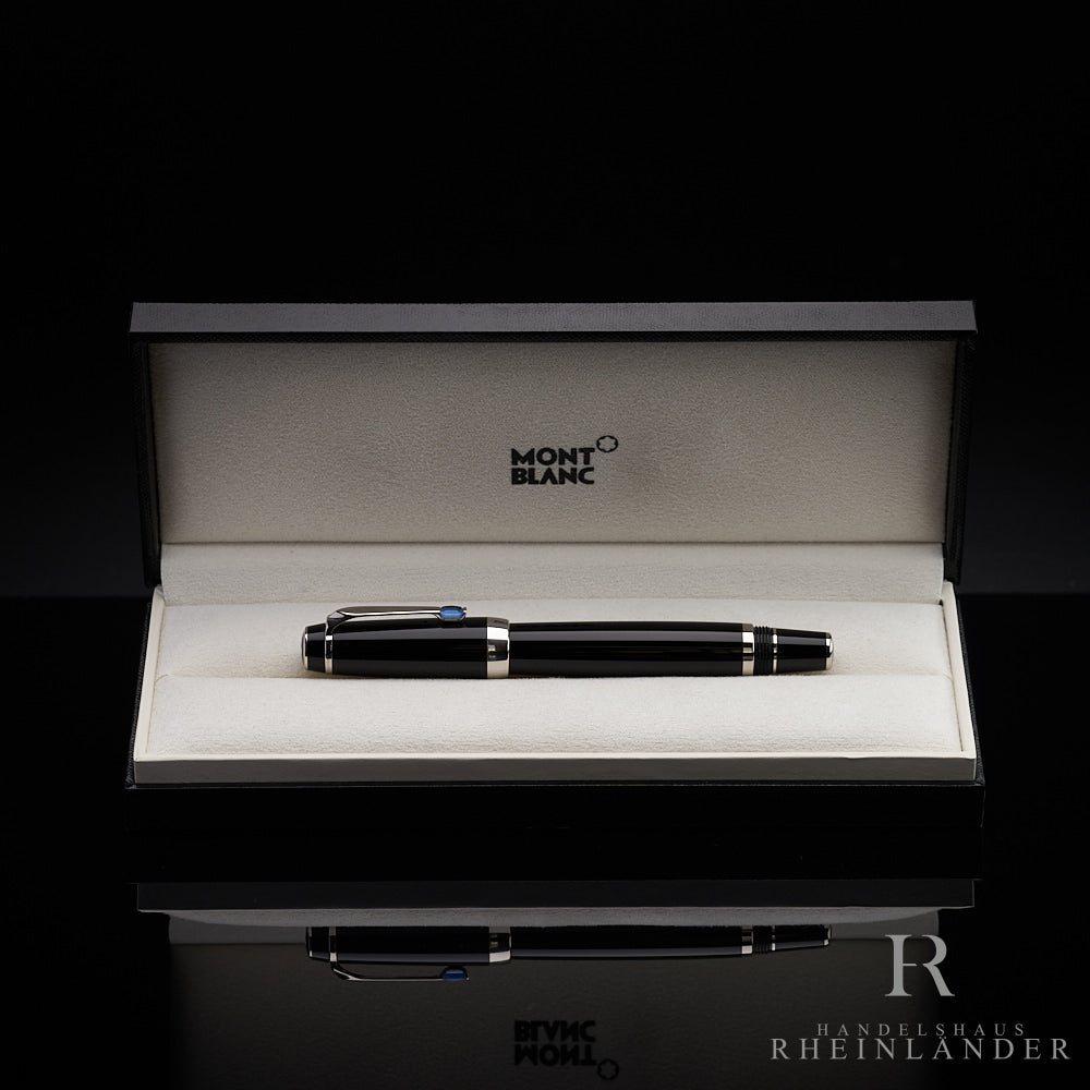 schwarzer Montblanc Boheme Bleu Midsize Füllfederhalter in Geschenkbox