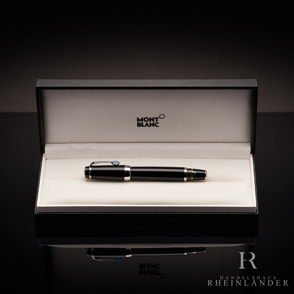 Montblanc Boheme Bleu Platin Füllfederhalter in Geschenkbox