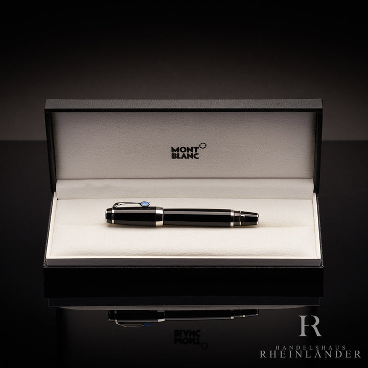 Montblanc Boheme Bleu Platin Füllfederhalter in Geschenkbox