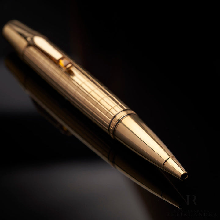 Montblanc Boheme Gold Plated Citrine Kugelschreiber Ballpoint Pen ID 7514 OVP