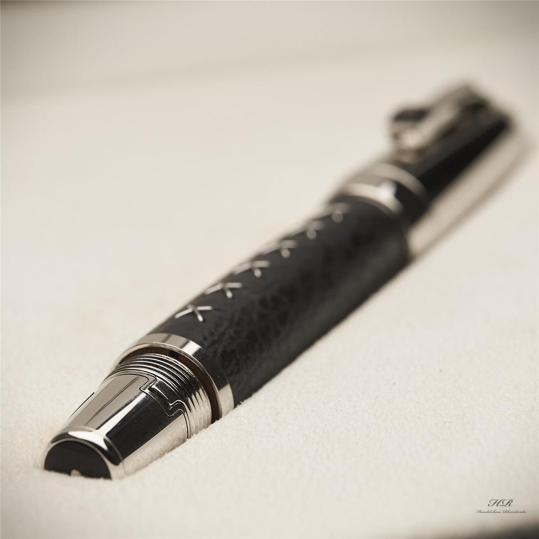 Montblanc Boheme Jewels Black Sharkskin fountain pen with leather case with original packaging