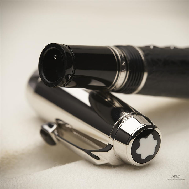 Montblanc Boheme Jewels Black Sharkskin fountain pen with leather case with original packaging
