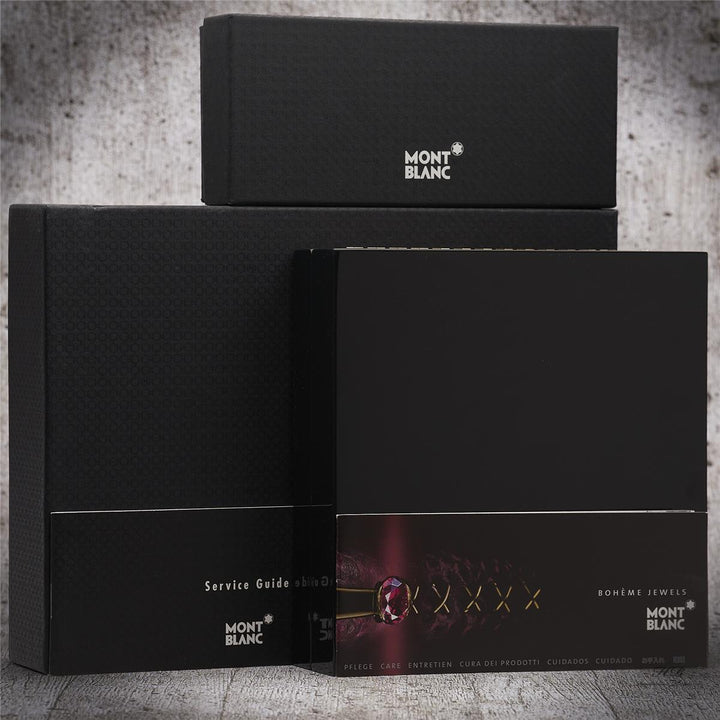 Montblanc Boheme Jewels Black Sharkskin fountain pen with leather case with original packaging