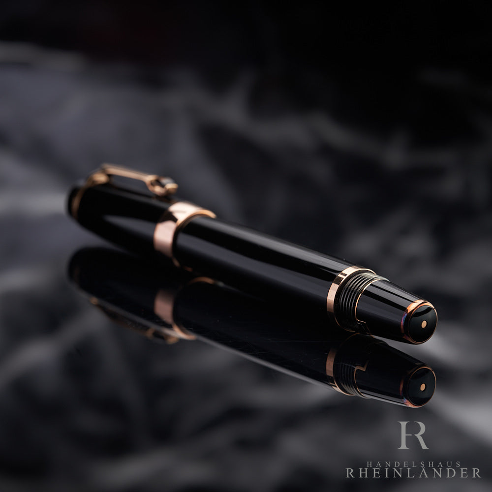 Montblanc Boheme Marron Line Rosé Gold Resin Fountain Pen Füller ID 38268 OVP