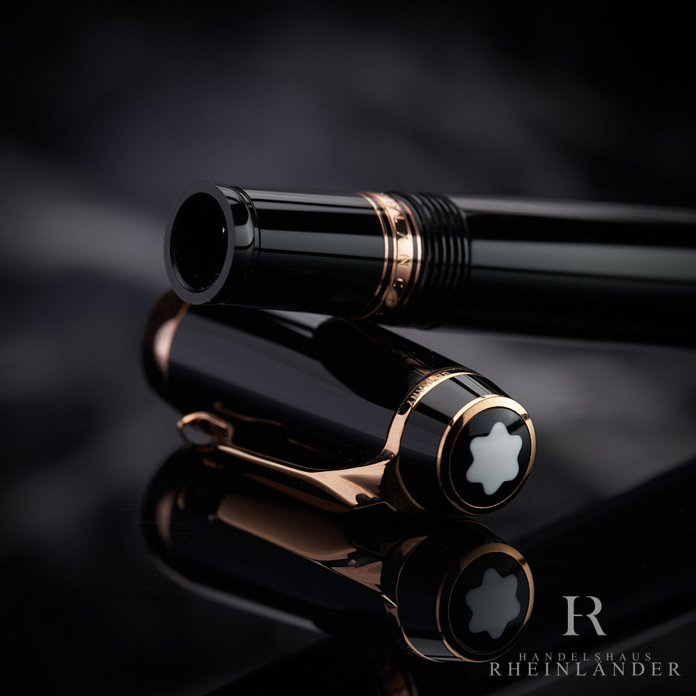 Montblanc Boheme Marron Line Rosé Gold Resin Fountain Pen Füller ID 38268 OVP