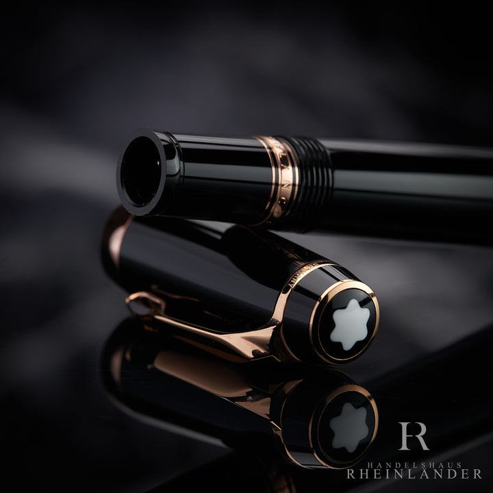 Montblanc Boheme Marron Line Rosé Gold Resin Fountain Pen Füller ID 38268 OVP