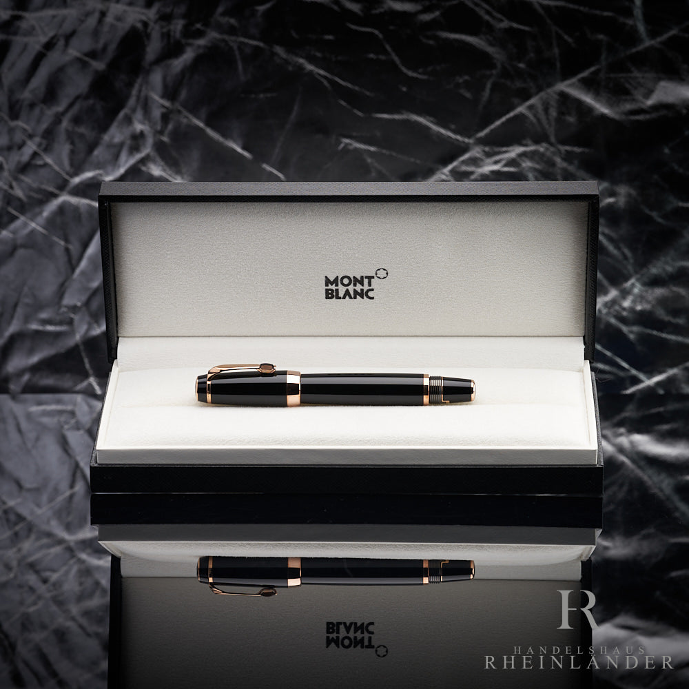 schwarzer Montblanc Boheme Marron Füllfederhalter in Geschenkbox