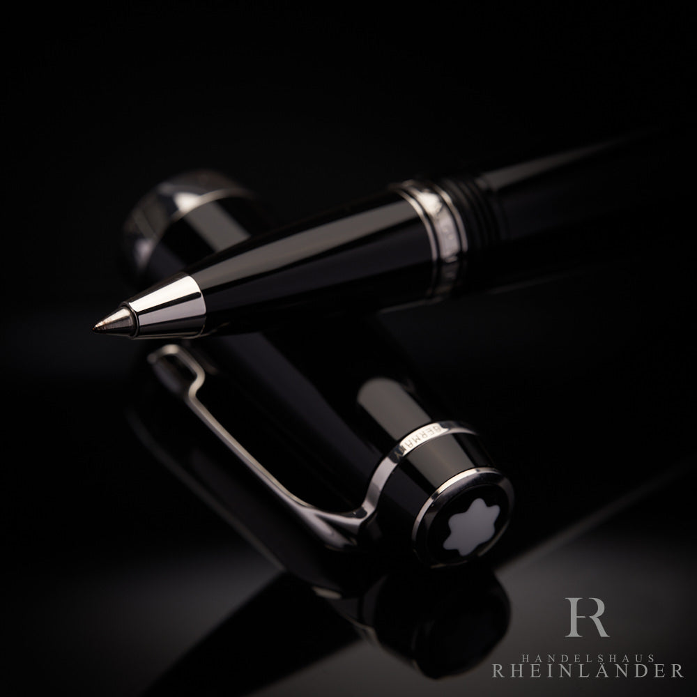 モンブラン ローラーボール ボエム プラチナ色 ノワール 5098 Boheme Noir Platinum Rollerball – Handelshaus Rheinländer